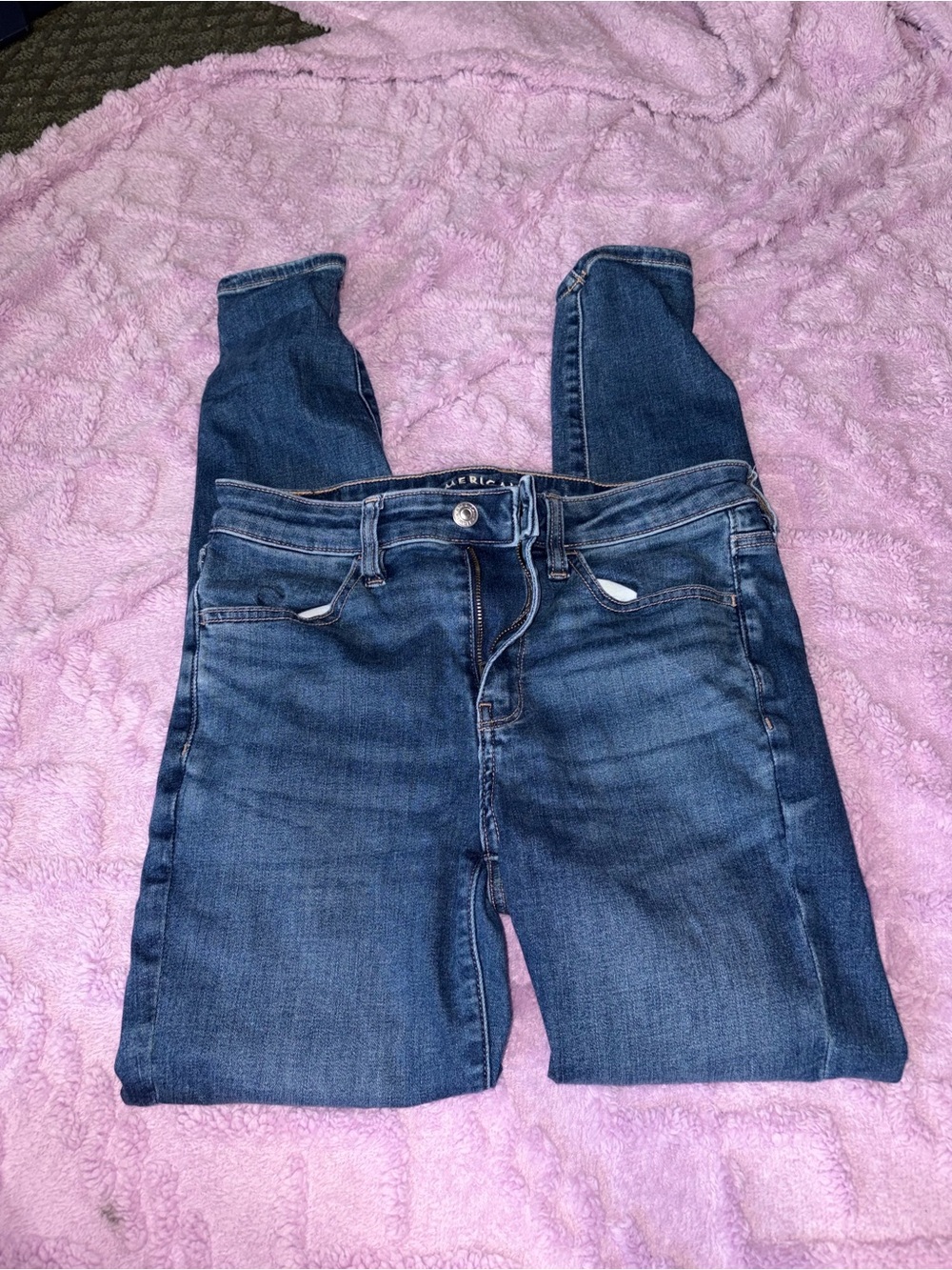 American Eagle Outfitters Dark Blue Skinny Jeans